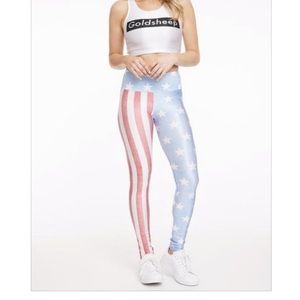 Goldsheep american flag leggings sz sm